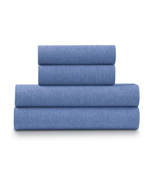 Soft Heather Jersey Knit 4-Piece Sheet Set - Full