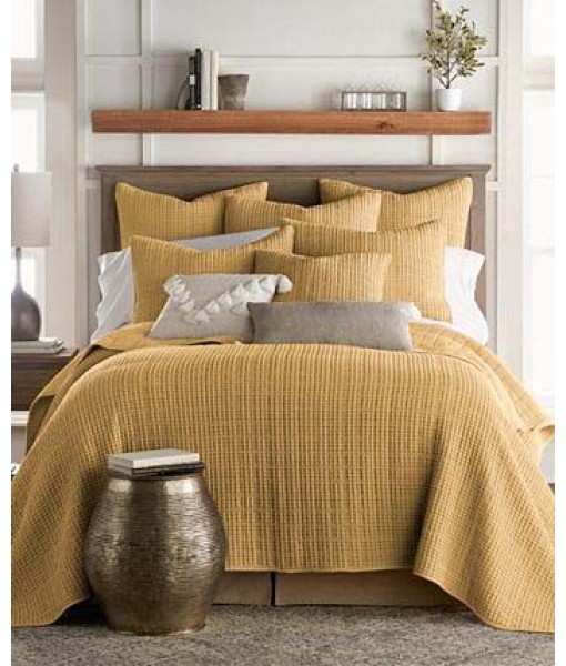 Home Mills Waffle 2 Piece Sham Set  European