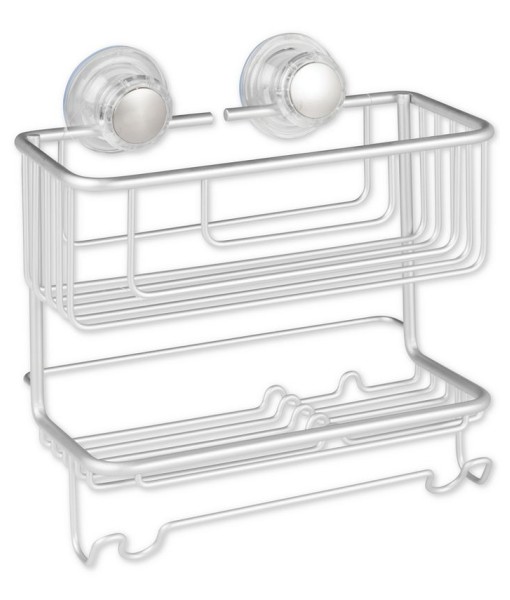 Metro Aluminum Turn-N-Lock 2-Tier Combo Basket