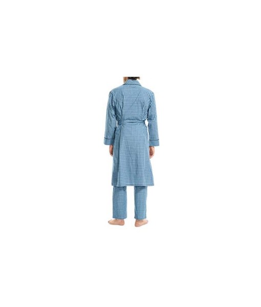 Men's Woven Plaid Robe